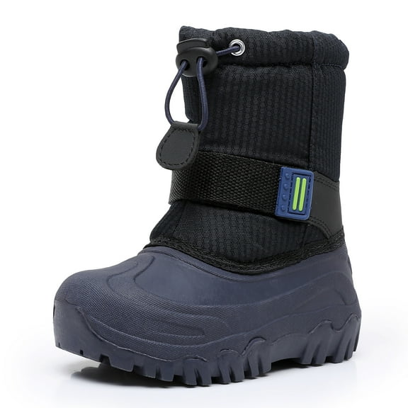 Ahannie Kids Boys Girls Winter Snow Boots Waterproof Anti-Slip Warm Outdoor Shoes (Toddler/Little Kid)