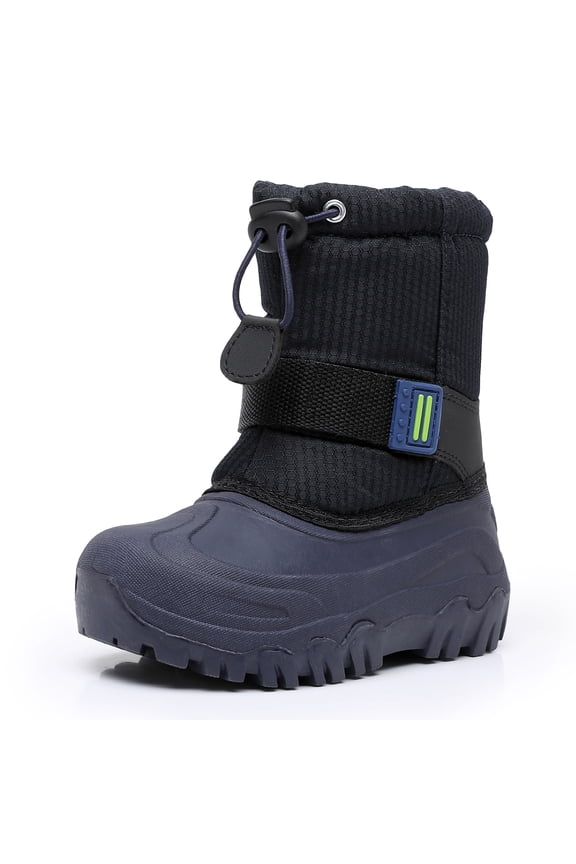 Kids Boys Girls Winter Snow Boots Waterproof Anti-Slip Warm Outdoor Shoes (Toddler/Little Kid)