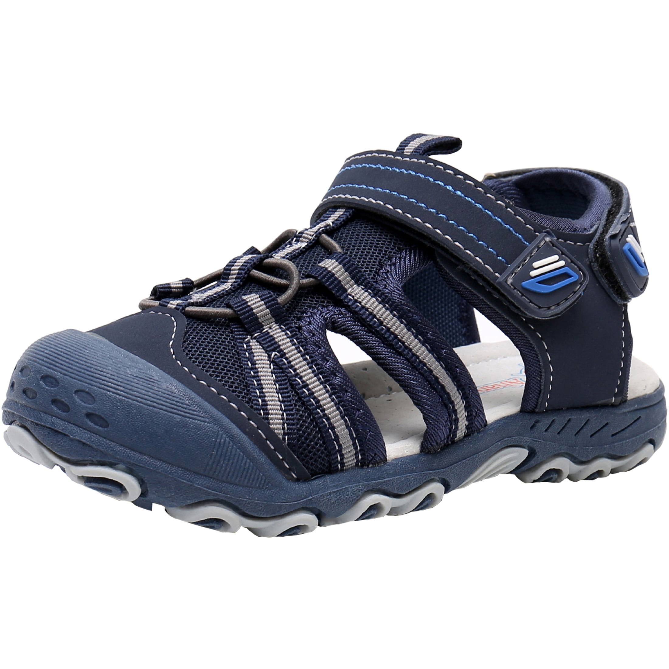 Ahannie Kids Summer Outdoor Sandals,Boys Closed Toe Sport Sandals(4 Toddler13 Big Kid