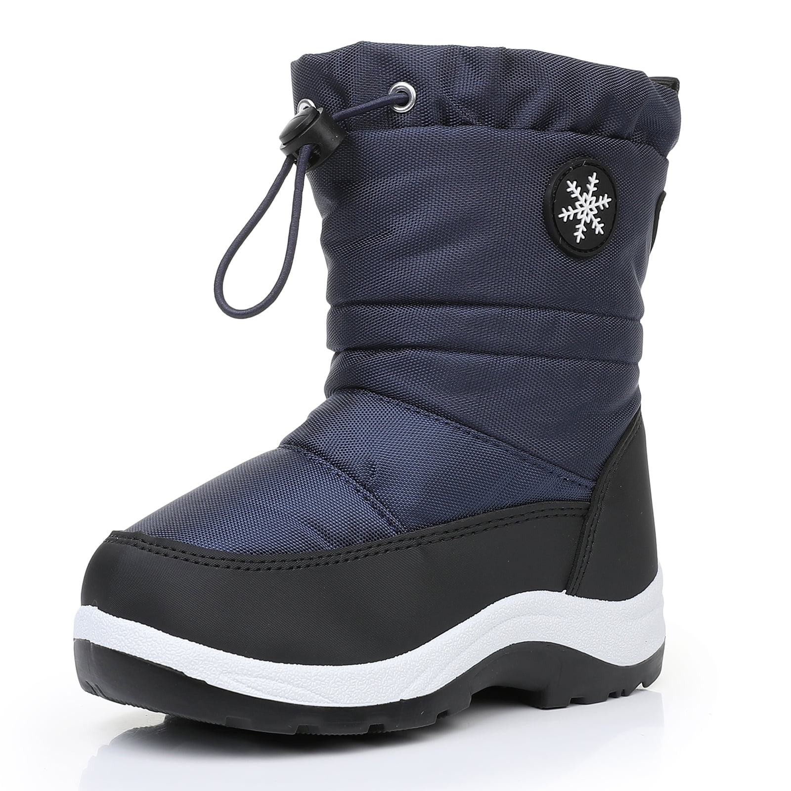 Ahannie Kids Toddler Snow Boots Boys Water Resistant Warm Insulated ...