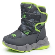 Kids Toddler Snow Boots Boys Winter Boots Insulated Warm Outdoor Shoes(Toddler/Little Kid)