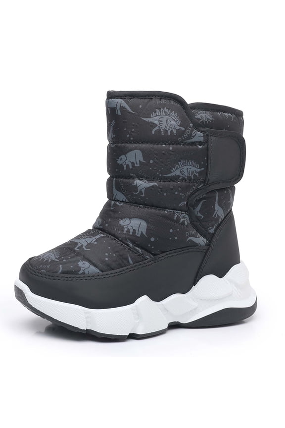 Kids Toddler Snow Boots Boys Winter Boots Insulated Warm Outdoor Shoes(Toddler/Little Kid)