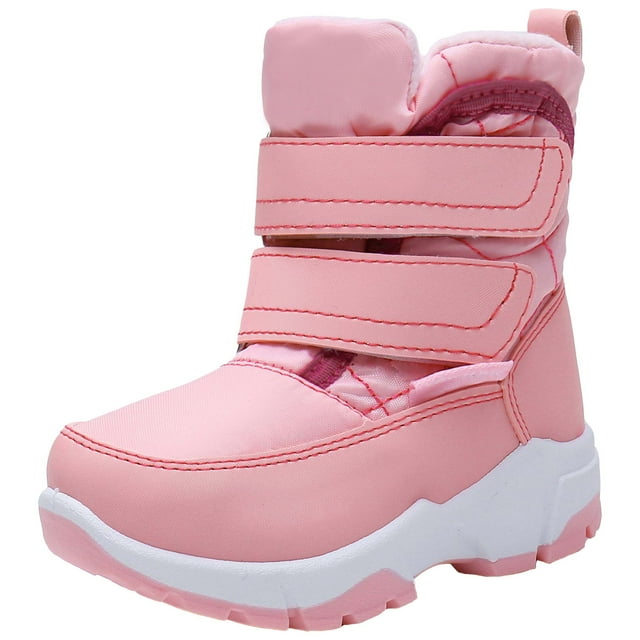 Ahannie UnisexChild Warm Insulated Snow Boots, Kids Boys Girls Outdoor