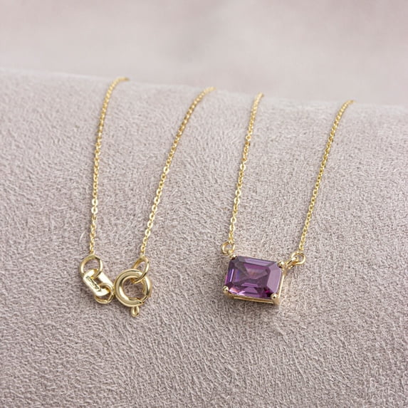 Ahansh Jewels Radiant Purple Amethyst Women's Pendent Necklace 925 Sterling Silver