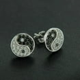 thumbnail image 1 of Ahansh Jewels Round Moissanite Stud Earring For Women's 925 Sterling Silver, 1 of 4