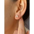 thumbnail image 1 of Ahansh Jewels Triangle Freshwater Pearl Minimal Earrings 925 Sterling Silver Stud For Women's, 1 of 5