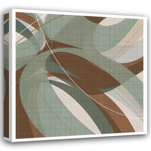 Ahava 20x20 Gallery Wrapped Canvas Wall Art Titled - Mint Ripple