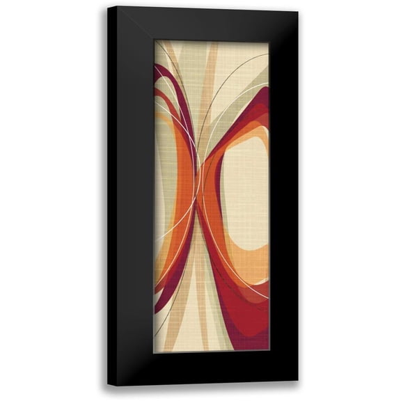 Ahava 7x14 Black Modern Framed Museum Art Print Titled - Vanguard I