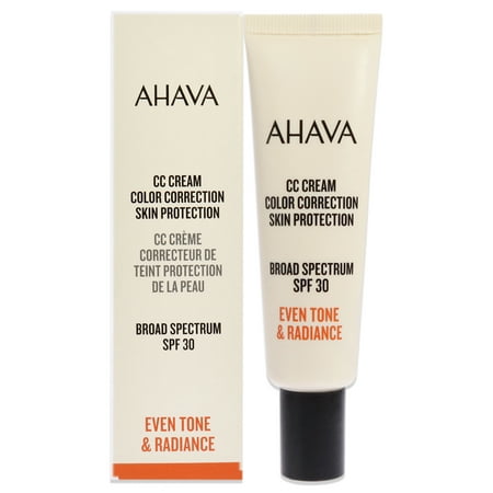 Ahava CC Cream Color Correction Skin Protection SPF 30 , 1 oz Sunscreen