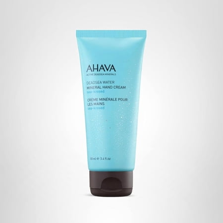 AHAVA Dead Sea Water Mineral Hand Cream, Sea-Kissed - Hand Moisturizer For Dry Cracked Hands, Light & Fast Absorbing, Enriched with Dead Sea Mineral Blend Osmoter, Witch Hazel & Allantoin, 3.4 fl.oz