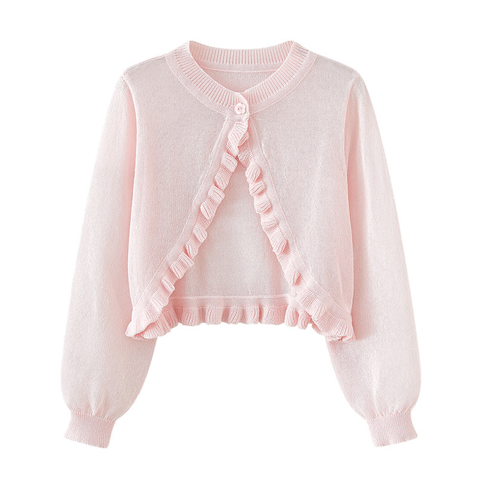 Baby Girls Red Bolero Shrug Cardigan – Long Sleeve, Wedding Flower Girl Christening