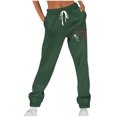 thumbnail image 1 of Ahdbta Baggy Sweatpants for Women Lounge Drawstring Elastic Waist Joggers Pants Trendy Heart Print Athletic Pants with Pockets, 1 of 4