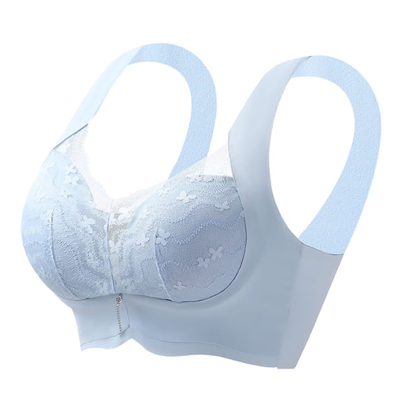 Ahdbta Bras for Women Floral Lace Adjustable Straps Bra Full Coverage Push Up Support Lift Comfort Everyday Bralettes