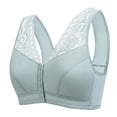 thumbnail image 1 of Ahdbta Daisy Front Snap Bras For Older Women Wirefree Front Button Closure Full Coverage Everyday Bra Comfortable Easy Close Sports Bras, 1 of 8
