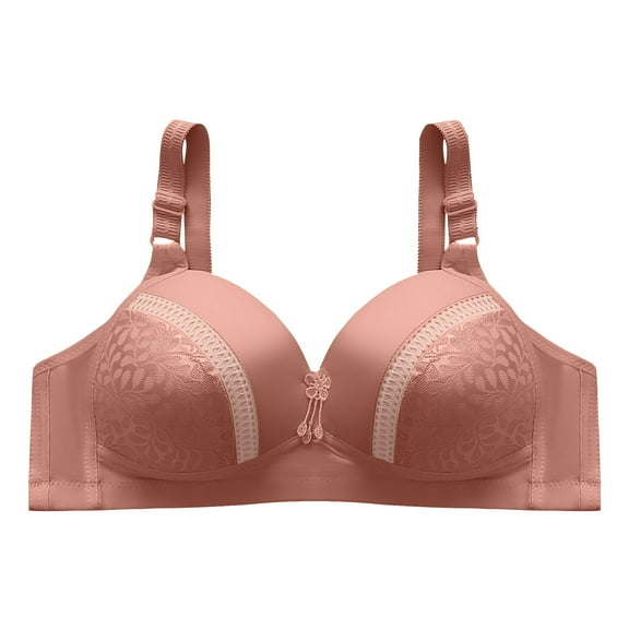 Ahdbta Full Coverage Bras for Women No Underwire Soft Push Up Bralettes with Support Adjustable Straps Everyday Bras