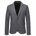 thumbnail image 1 of Ahdbta Men's Blazer Jackets Single Breasted Notch Lapel Corduroy Suit Coats Dressy Casual Slim Fitted Business Outerwears, 1 of 1