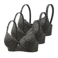 thumbnail image 1 of Ahdbta Minimizer Bras for Women Full Coverage Underwire Bras Push Up Supportive Lifting Floral Lace Everyday Bra, 1 of 3