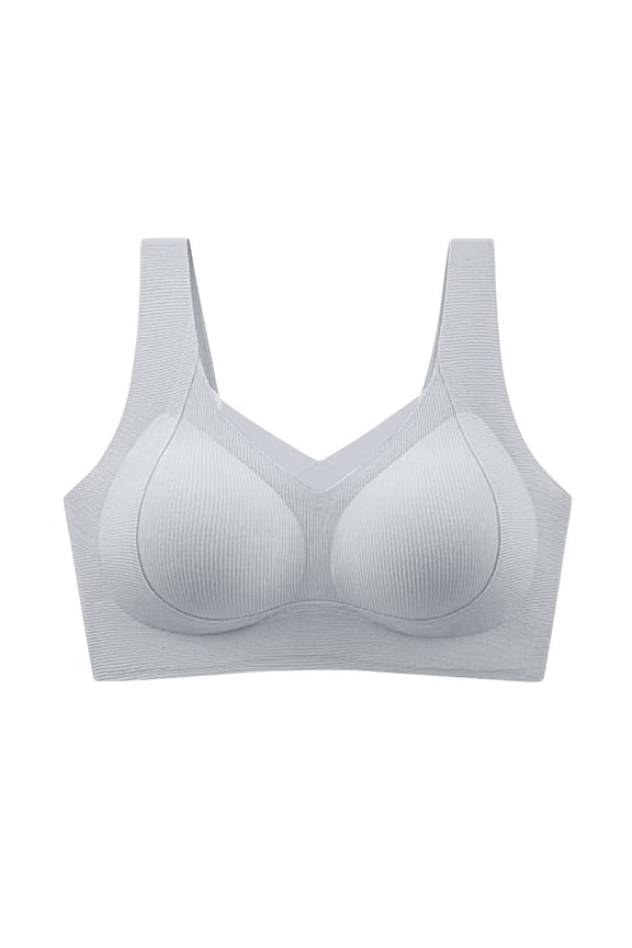 Pull Up Bras for Women No Underwire Wireless Seamless Bralette V Mesh Comfort Supportive Full Coverage Padded Bras
