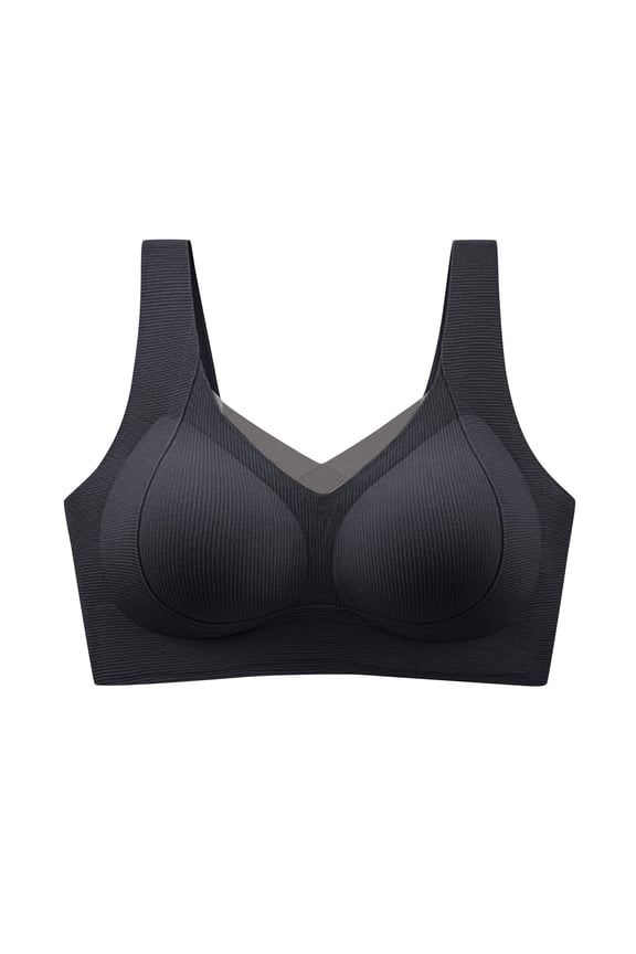 Pull Up Bras for Women No Underwire Wireless Seamless Bralette V Mesh Comfort Supportive Full Coverage Padded Bras