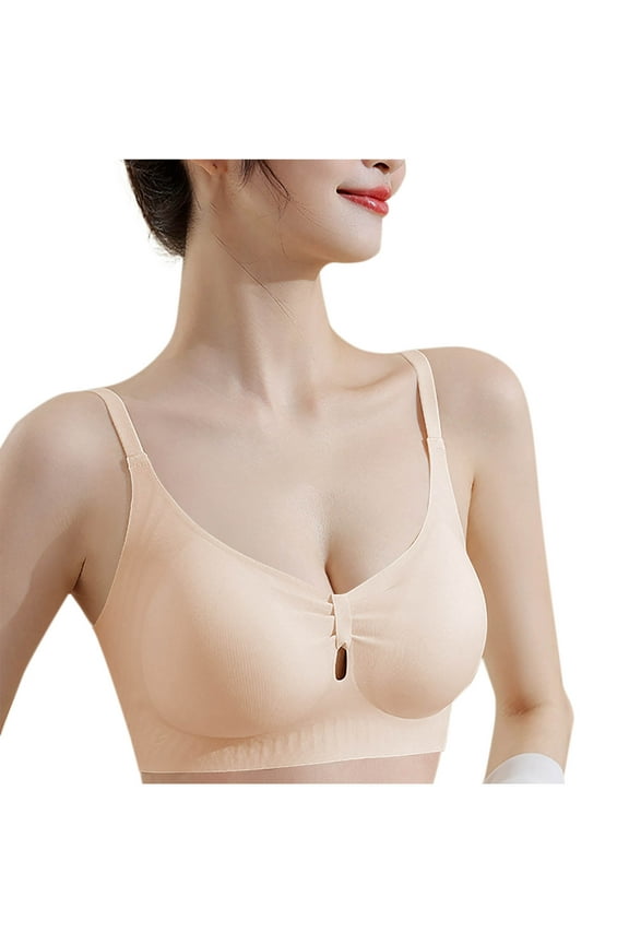 Push Up Bras for Women Wirefree Everyday Bralette Underwear Soft Support Daily Wear Bra