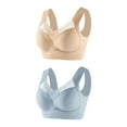 thumbnail image 1 of Ahdbta Seamless Wirefree Bras for Women Comfy Mesh Soft Padded Back Smoothing Posture Bra Plus Size No Underwire Everyday Bras, 1 of 2