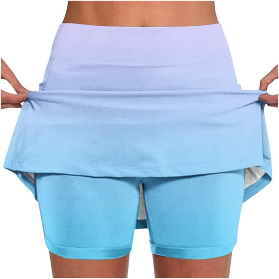 Ahdbta Tennis Skirts for Women Inner Shorts Stretch Tie Dye Golf Athletic Skorts High Waisted Workout Running Athletic Activewear