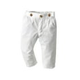 thumbnail image 1 of Ahdbta Toddler Boys Dress Pants Solid Color Elastic Waist Trousers with Pockets Dressy Casual Straight Leg Uniform Pants, 1 of 4