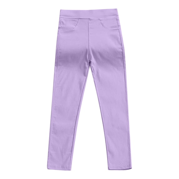 Ahdbta Toddler Girls Cute Stretch Athletic Leggings Kids Casual High Waisted Yoga Pants Ankle Length Basic Tight Legging