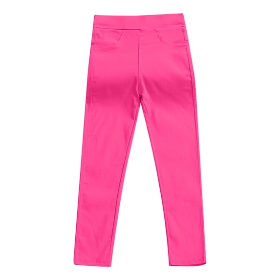 Ahdbta Toddler Girls Cute Stretch Athletic Leggings Kids Casual High Waisted Yoga Pants Ankle Length Basic Tight Legging