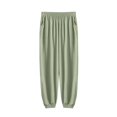 thumbnail image 1 of Ahdbta Wide Leg Pants for Women Elastic Waist Solid Color Comfy Palazzo Pants Lounge Baggy Flowy Pajama Pants with Pockets, 1 of 6