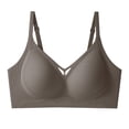 thumbnail image 1 of Ahdbta Wireless Bras for Women No Underwire V Neck Bralette Seamless Comfortable Push Up Full Coverage Everyday Bras, 1 of 4