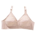thumbnail image 1 of Ahdbta Women Floral Lace Wireless Everyday Bras No Underwire Push Up Full-Coverage Bralettes Supportive T Shirt Bra, 1 of 5