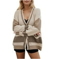 Ahdbta Women's Cardigan Sweaters Open Front Button Down Hollow Out