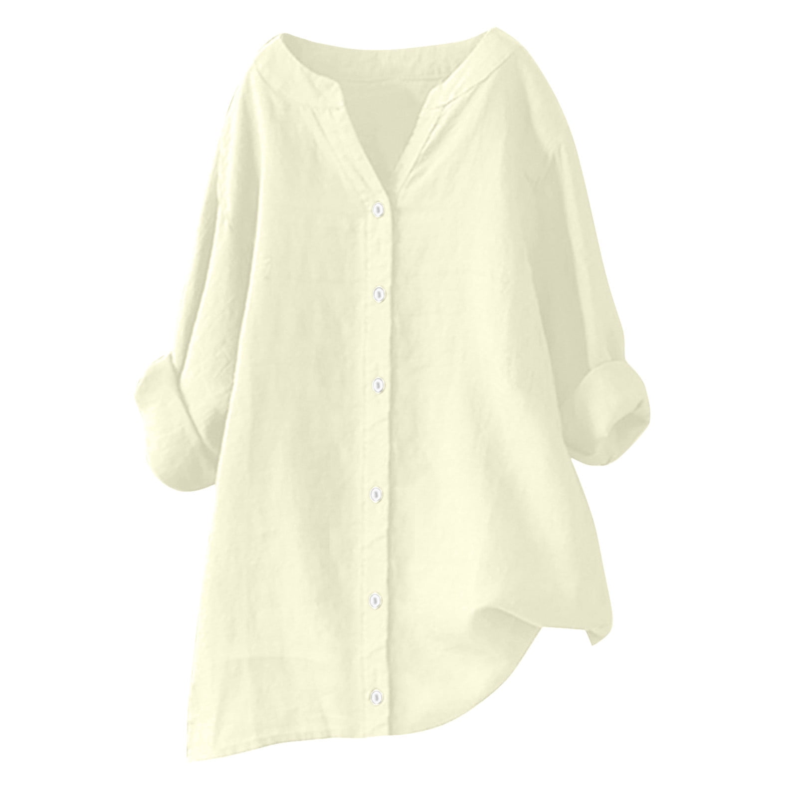 Women's Embroidered Peasant Top Cotton Linen Women's Embroidered Boho Blouse - Cotton Linen Peasant Tunic Top With Short Sleeves Cotton Linen Tunic