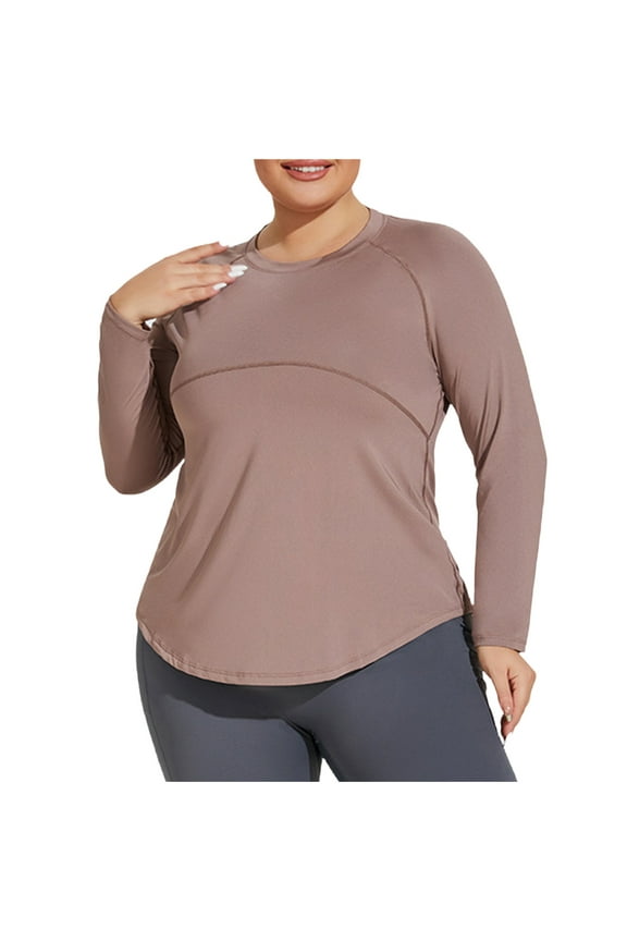 Women's Plus Size Sun Shirts UPF 50+ UV Protection Long Sleeve Rash Guard Shirt Quick Dry Workout Hiking Fishing Tops