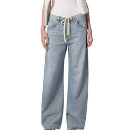 【BAON】Yomiro String Washing Denim Pants Beria String Double Waist Jeans (APA668U-DUSTBL)