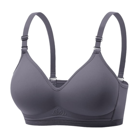 Ahdbta Women's Wireless Bras Full Coverage Seamless Supportive Push Up T-Shirt Bra Soft Comfort Non Padded Everyday Bralettes