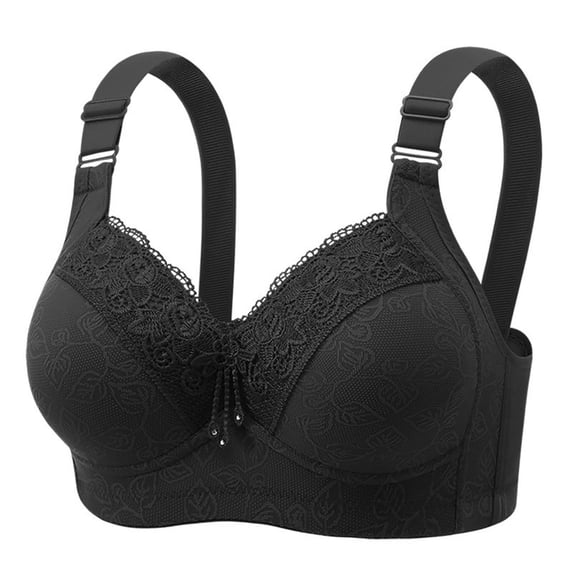 Ahdbta Womens Full Coverage Bras Pure Soft Comfort Lace Everyday Sleep Bra Wirefree Unpadded Push Up Lifting Bralette