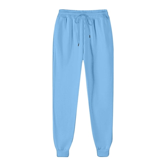 Ahdbta Womens Harem Sweatpants Drawstring Elastic Waist Baggy Solid Trousers Lounge Joggers Active Workout Pants with Pockets