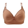 thumbnail image 1 of Ahdbta Womens Push Up Bras Plus Size Full Coverage Supportive Bra Wirefree Breathable Comfort Everyday Bra, 1 of 3