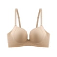 thumbnail image 1 of Ahdbta Womens Seamless Wireless Minimizer Bras Soft Comfy Full Coverage No Underwire Bralettes Push Up Support Everyday Bra, 1 of 6