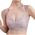 thumbnail image 1 of Ahdbta Womens Seamless Wireless Minimizer Bras Soft Comfy Full Coverage No Underwire Bralettes Push Up Support Everyday Bra, 1 of 4