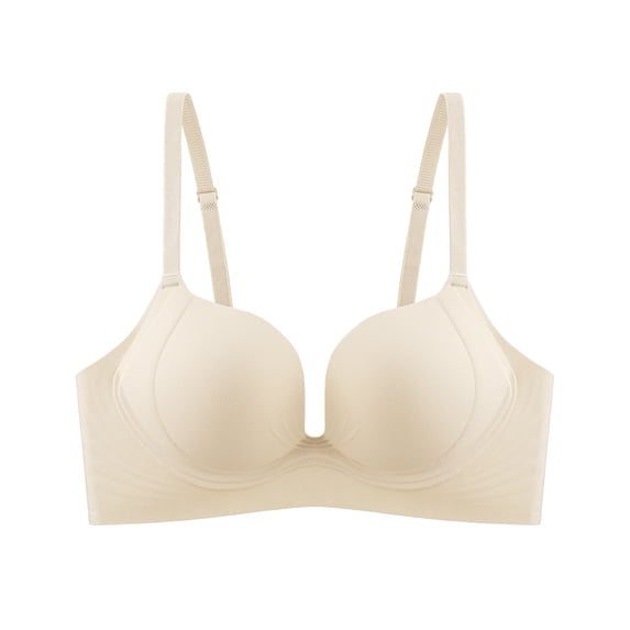 Ahdbta Womens Seamless Wireless Minimizer Bras Soft Comfy Full Coverage No Underwire Bralettes Push Up Support Everyday Bra
