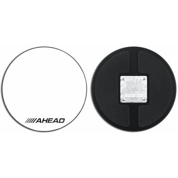 Ahead Drum Corp Practice Pad with Snare Sound White Hard Surface 10 in.