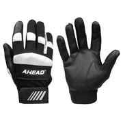 Ahead Black Drummers Gloves with Wrist Support Large