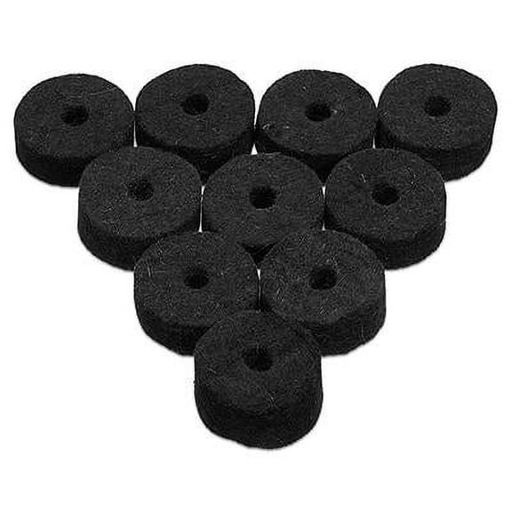 Ahead Natural Wool Cymbal Felts 10-Pack Jet Black