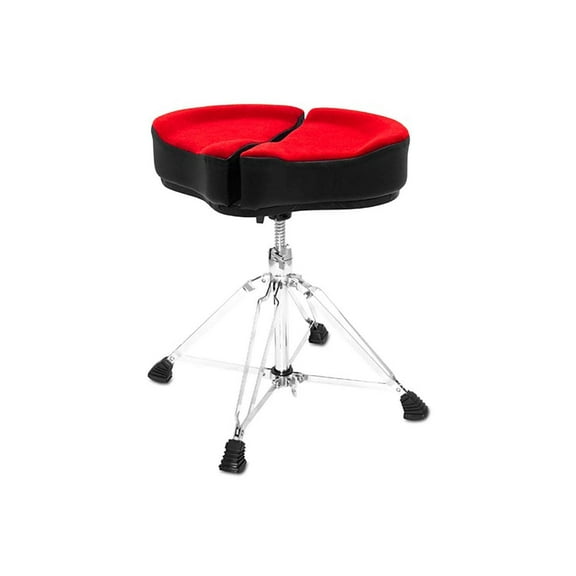 Ahead Spinal G Drum Throne Red Cloth Top/Black Sides 18 in.