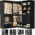 thumbnail image 1 of Aheaplus Closet System Organizer Set with Drawers, Pants Rack, Cube Storage & Hanging Rods – Includes Shoe Storage & Anti-Tip Kit – Expandable, Easy to Install, White, 1 of 9