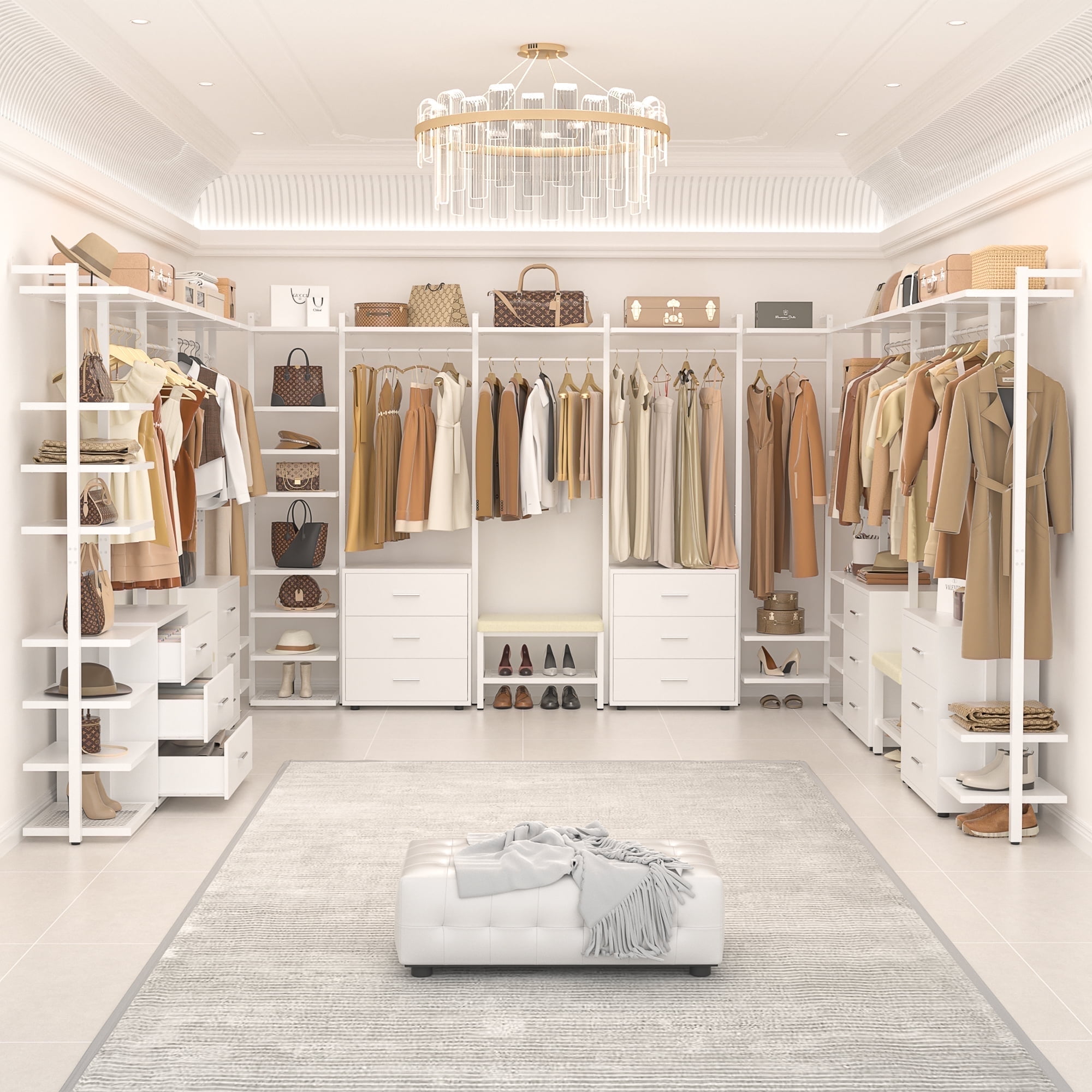 Choco closet◎　0107 ♡ Zimtown Portable Closet Wardrobe, 5-Layer Organizer, 12
