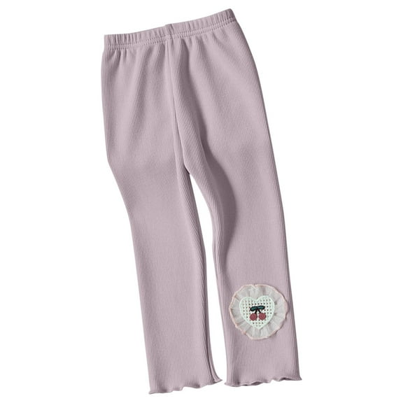 AherBiu Baby Clothes Toddler Girls Leggings Stretchy High Waisted Slim Fitted Comfy Warm Bottoms Pants